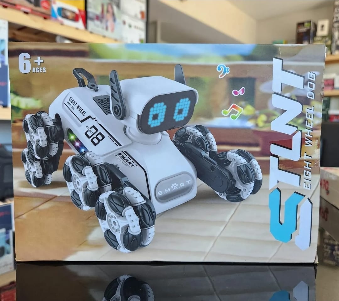 Perro Inteligente de 8 Ruedas - Juguete Robótico Interactivo y Tecnológico