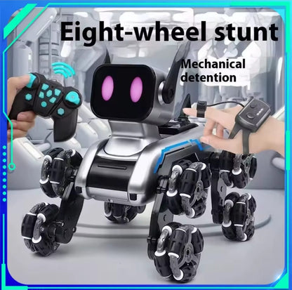 Perro Inteligente de 8 Ruedas - Juguete Robótico Interactivo y Tecnológico